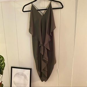 Olive green dress